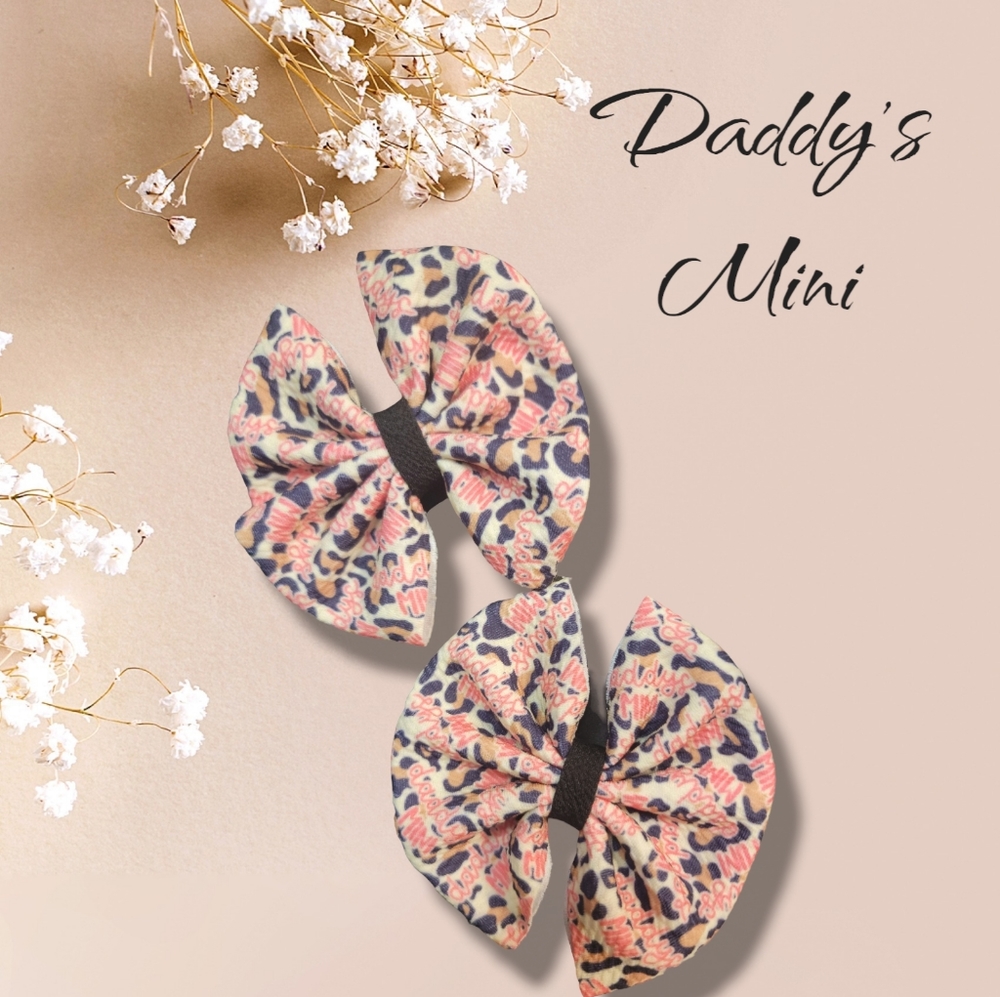 *NEW* 4in "Daddy's Mini" Hairbow/each
